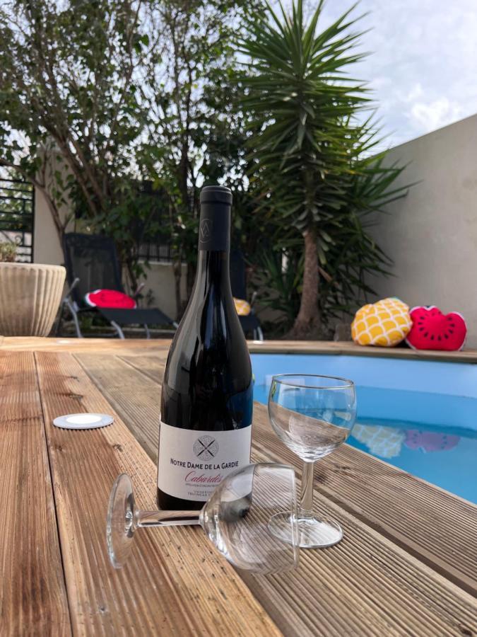 Charmante Maison Climatisee Avec Piscine Au Calme A Carcassonne Ngoại thất bức ảnh