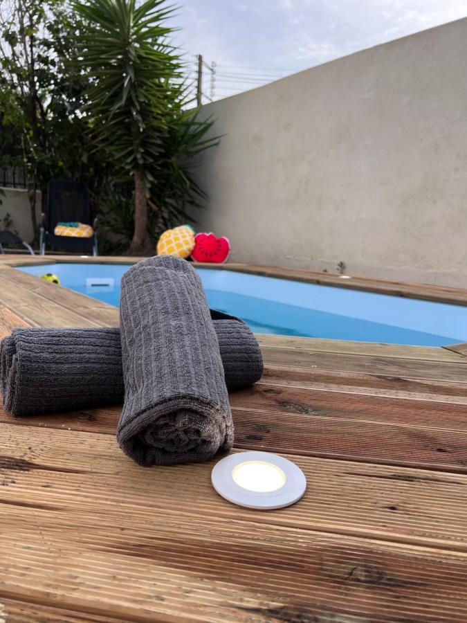 Charmante Maison Climatisee Avec Piscine Au Calme A Carcassonne Ngoại thất bức ảnh